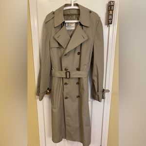 Mens London Fog Lined Trench Coat